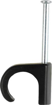 Clips 7-10 25mm sømlængde sort - 100 stk.