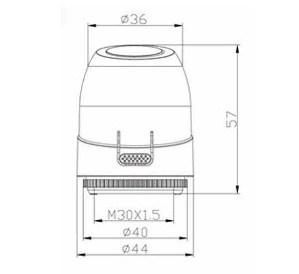 Telestat til gulvvarmestyring - 24V, NO (IP54)
