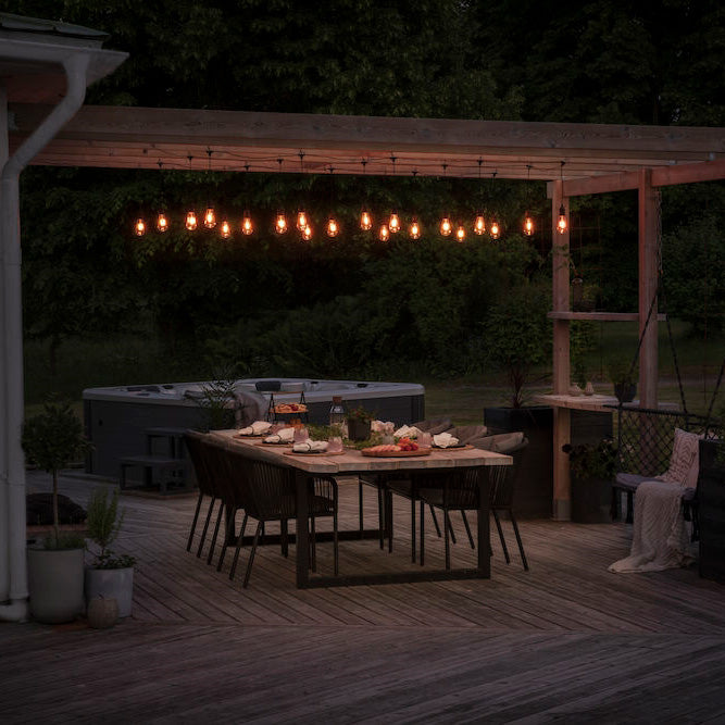 Konstsmide lyskæde E27 10 ravfarvede LED