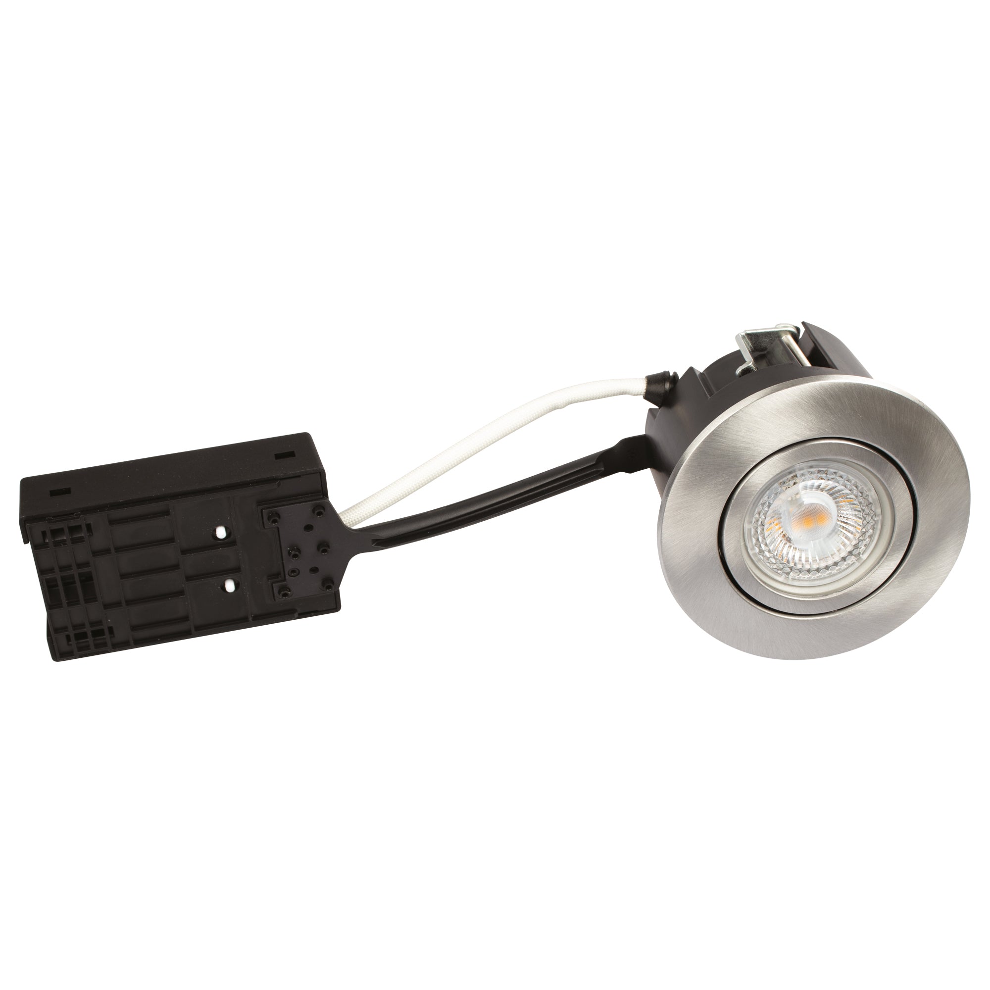 Luna Quick install 10-pack Downlight ISO GU10 Børstet Alu Rund 3000K 385lm 5W IP44