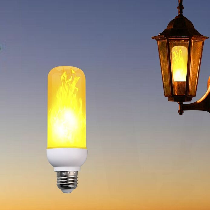 Flamme Pære E27 IP20 3W 60LED