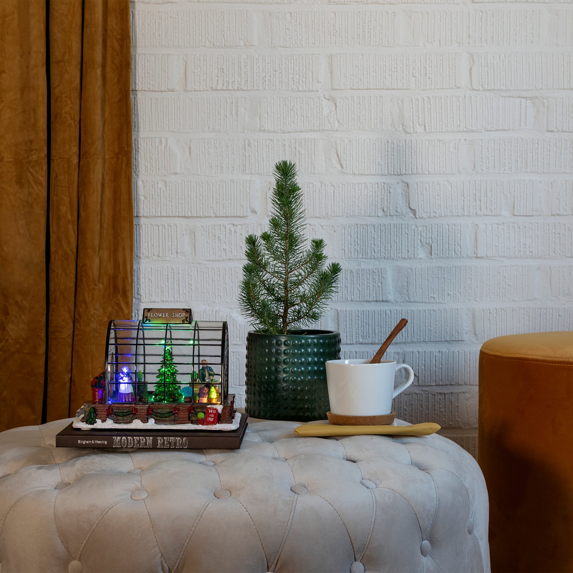 Konstsmide blomsterbutik med 5 LED