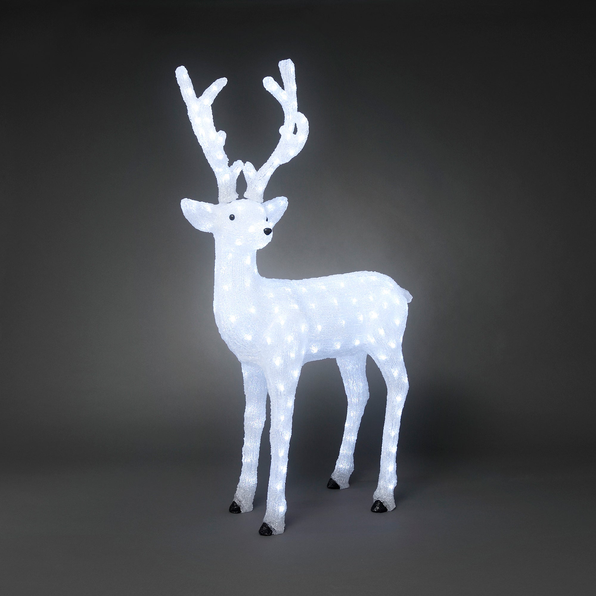 Konstsmide Ren i akryl 184 hvide LED, 130 cm.