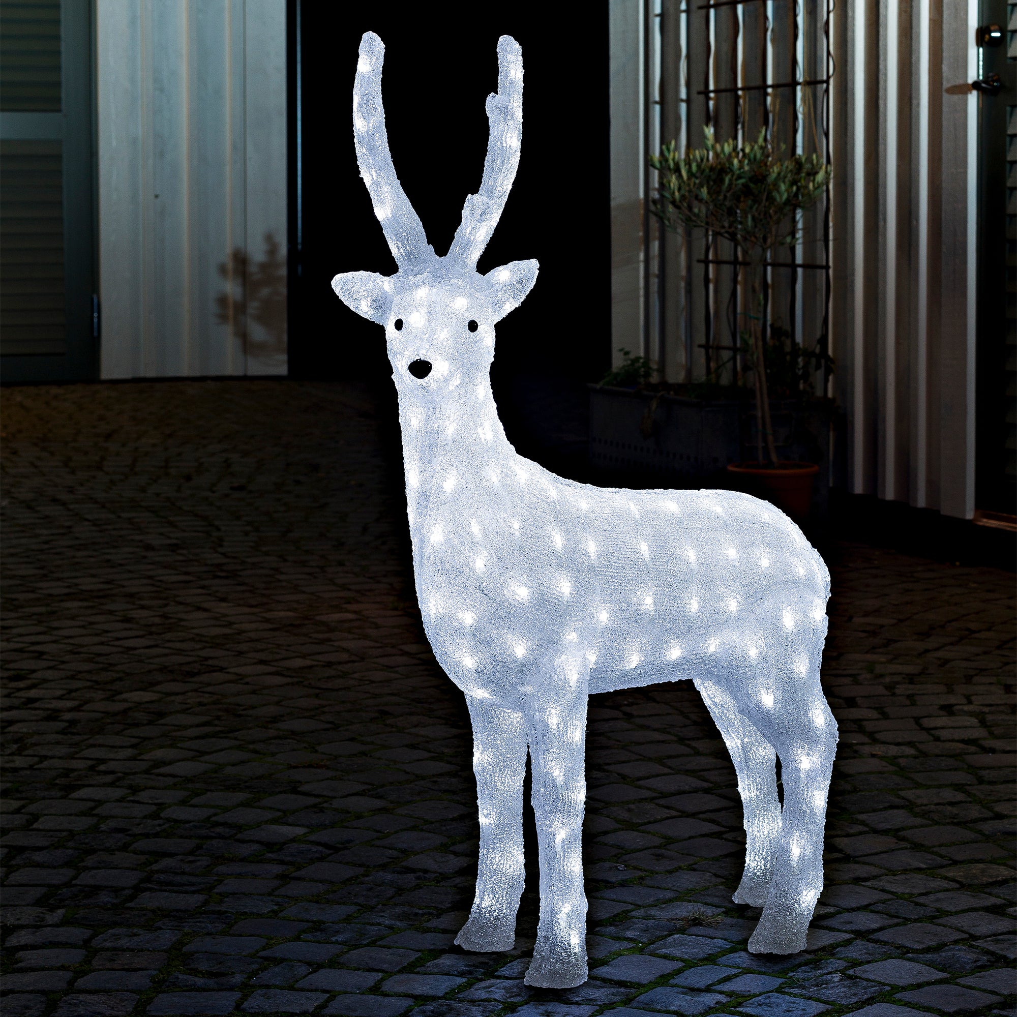 Konstsmide Ren i akryl 160 hvide LED, 105 cm.