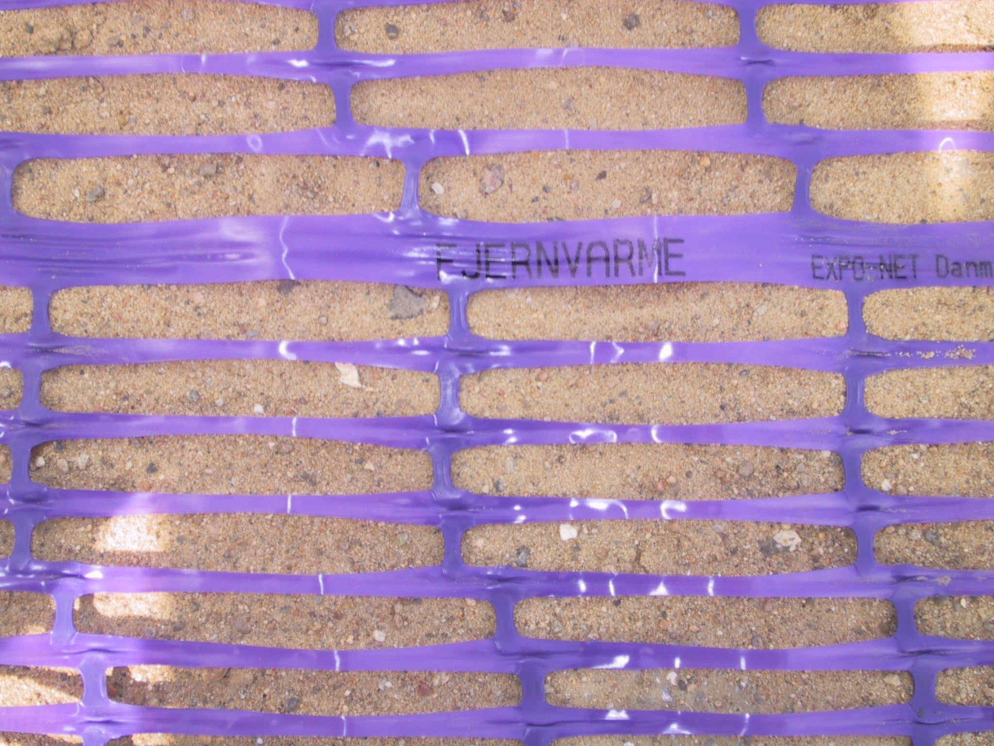 Expo-net advarselsnet, violet FJERNVARME, 0,3 x 100 m