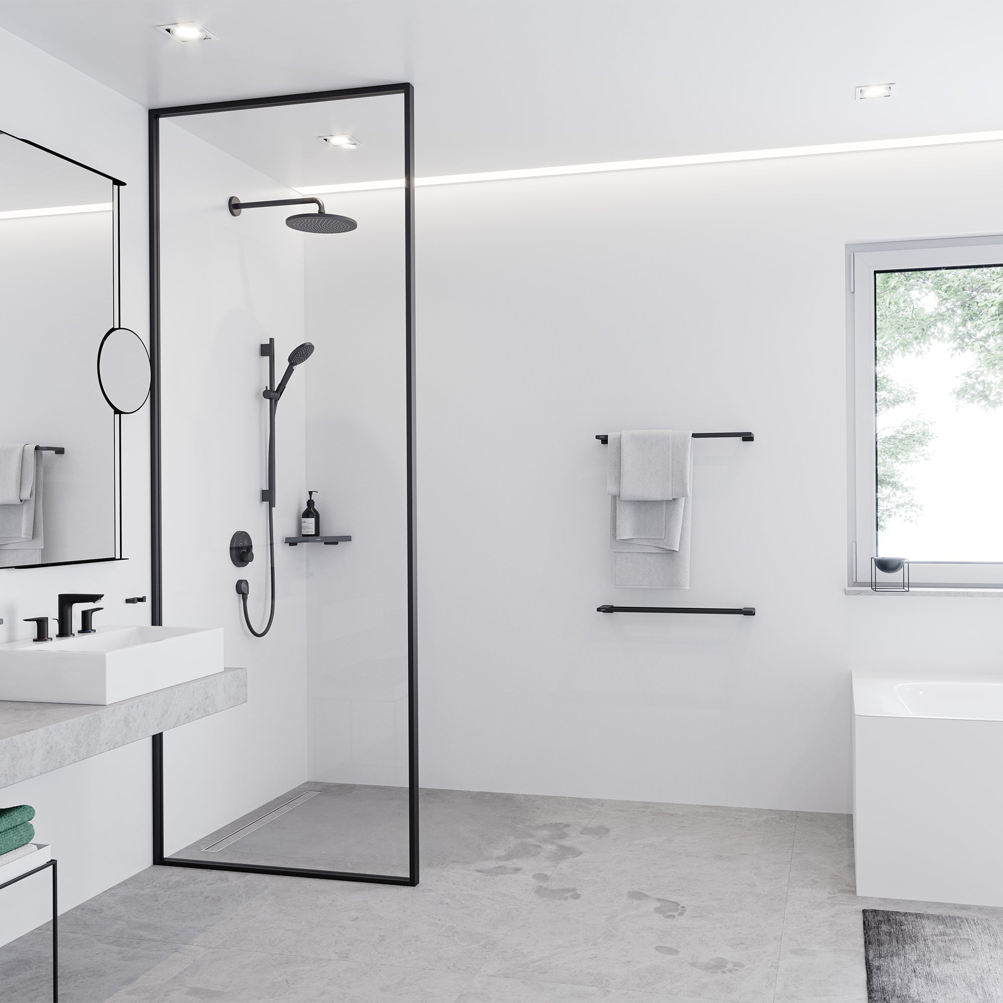 Hansgrohe AddStoris håndklædestang, mat sort