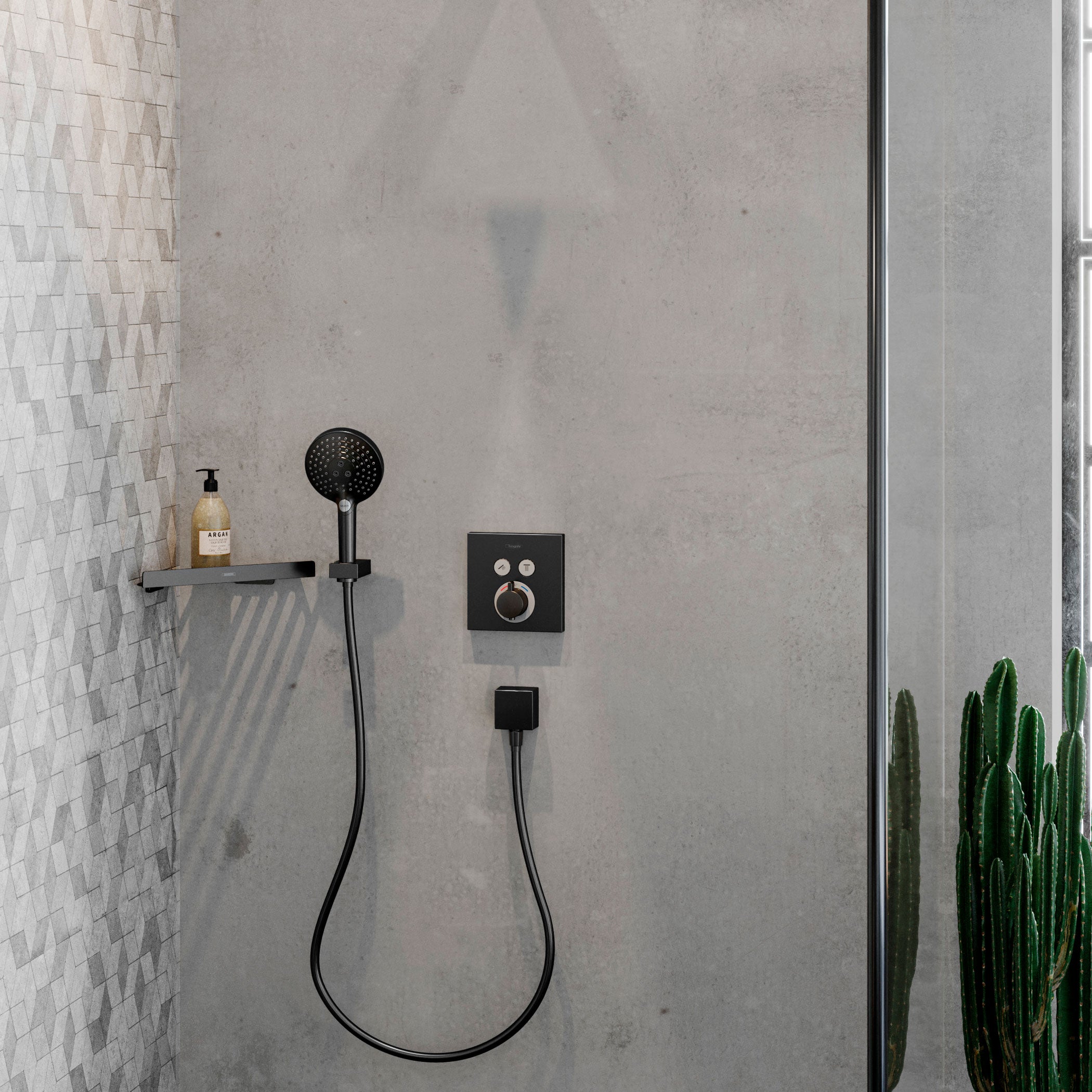 HANSGROHE hjørnehylde 305mm  t/hjørne