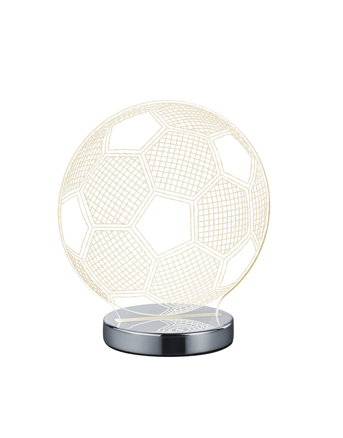 Ball LED bordlampe krom