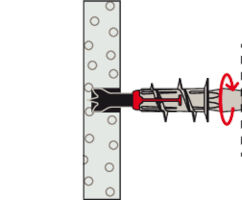 Gipsdybel DuoBlade Ø4-5 x 44 mm, 50 stk.