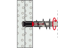 Gipsdybel DuoBlade Ø4-5 x 44 mm, 50 stk.