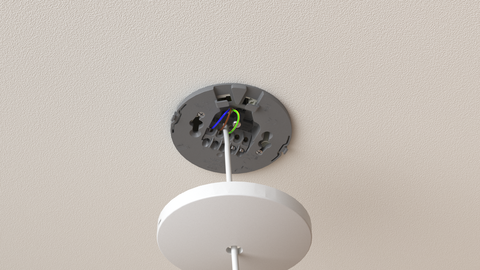 LAMPEUDTAG Ø97 16A 5P HVID