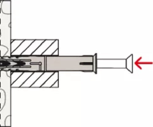 Facadedybel SXR m/skrue 8 x 80 mm, PA/FZB, TX40, UH, 50 stk.