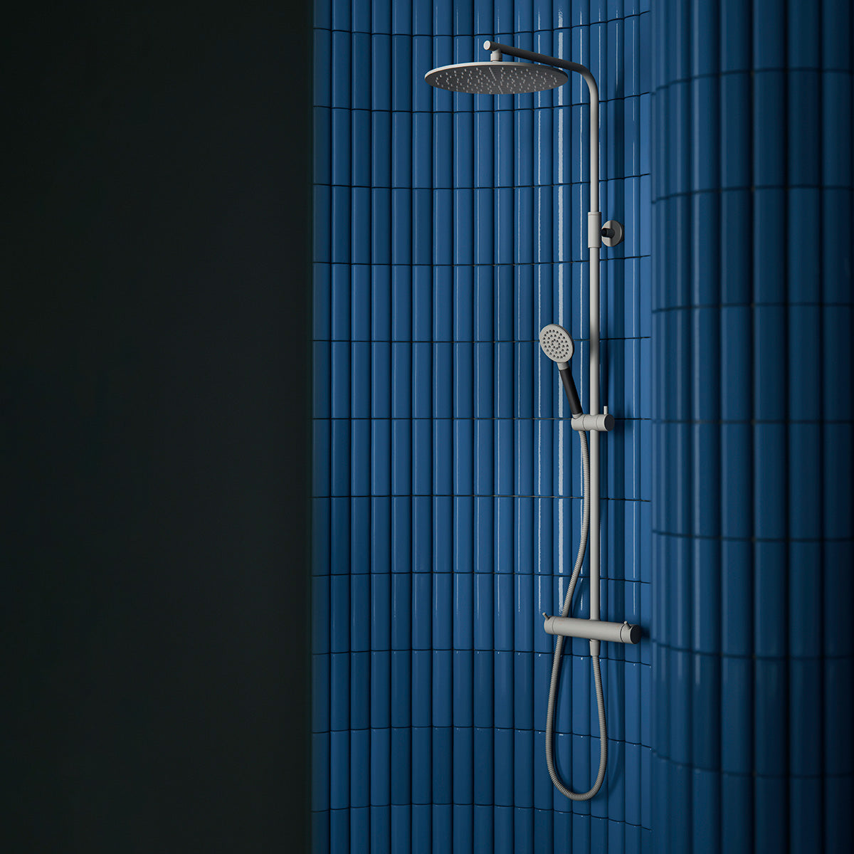 Mora Inxx II Shower System Kit, 150 C/C, mat-grå