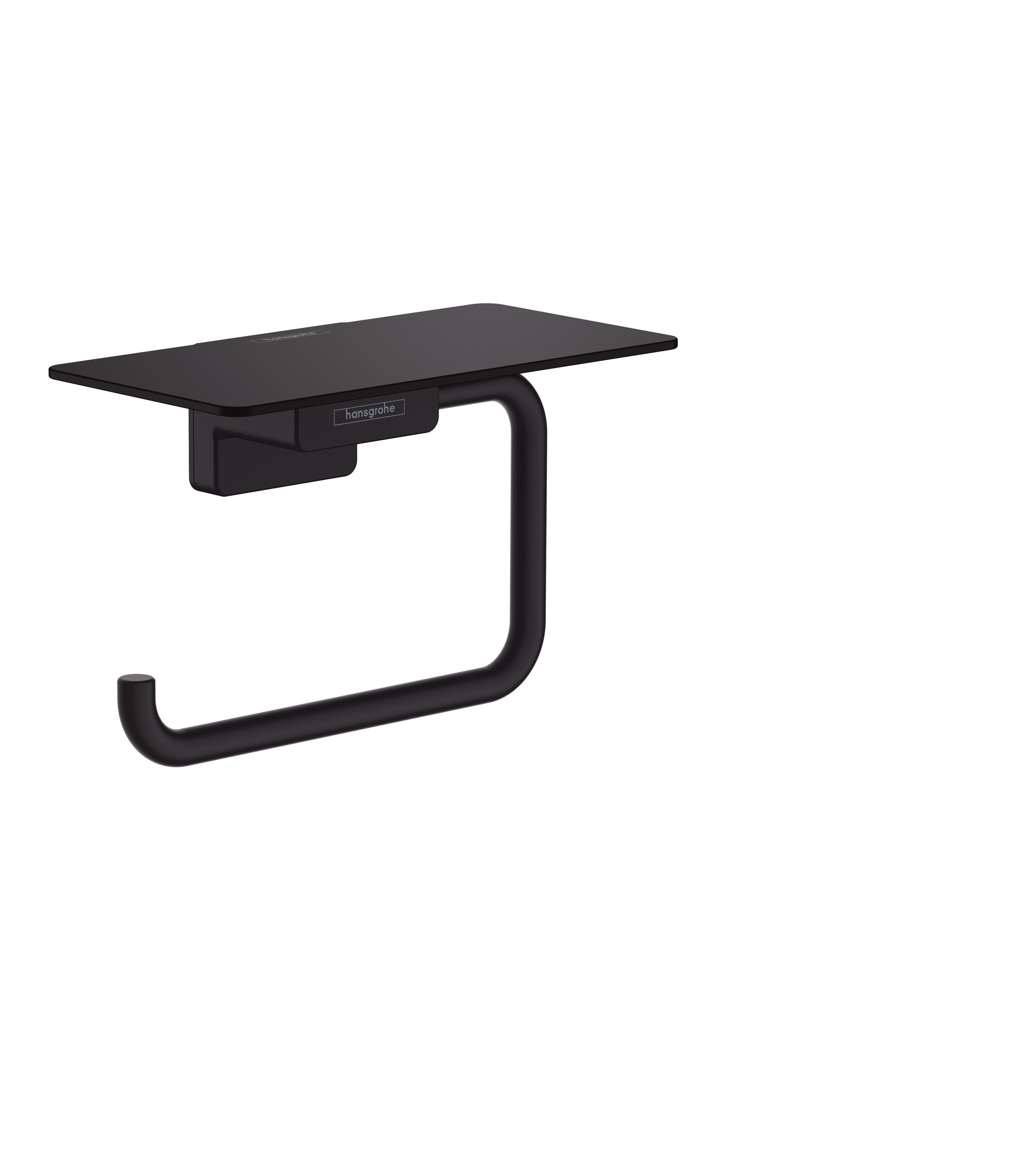 Hansgrohe AddStoris toiletpapirholder m/hylde, mat sort