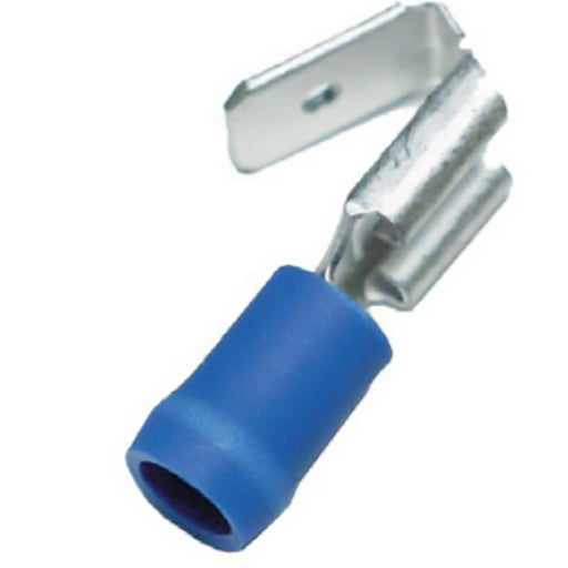 SPADEMUFFE M/AFGR 1,5-2,5MM² 6,3X0,8 BLÅ