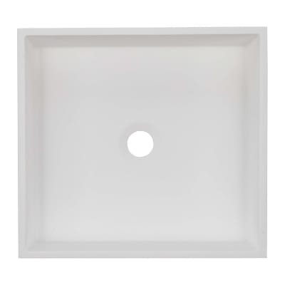 Lavabo håndvask i Solid-Surface, 40x37x10,5 cm, hvid