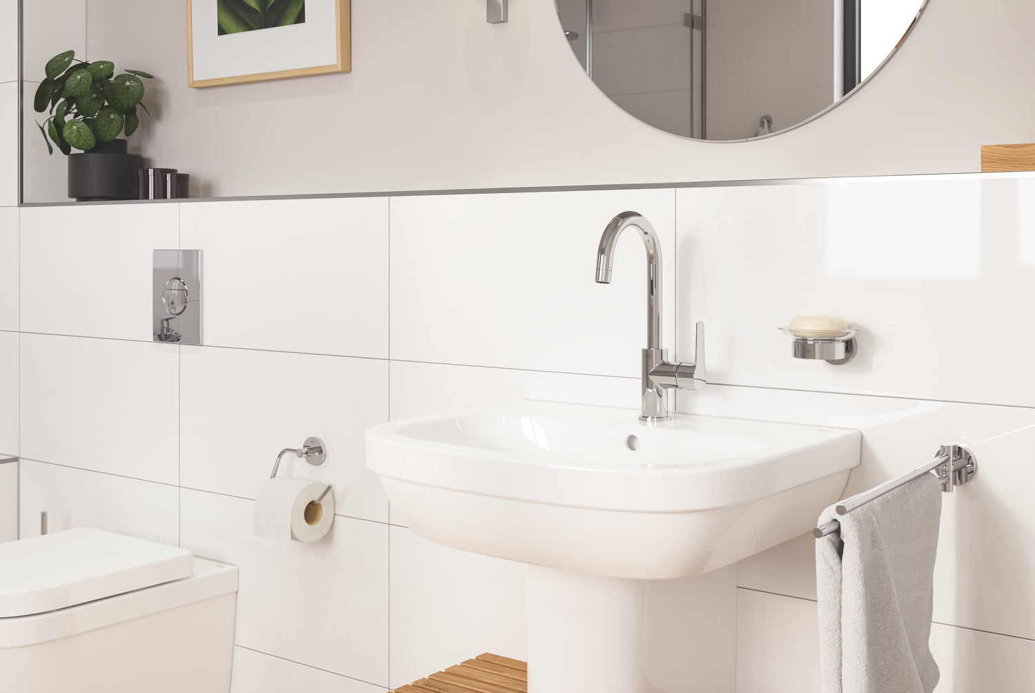 Grohe Essentials toiletpapirholder, krom