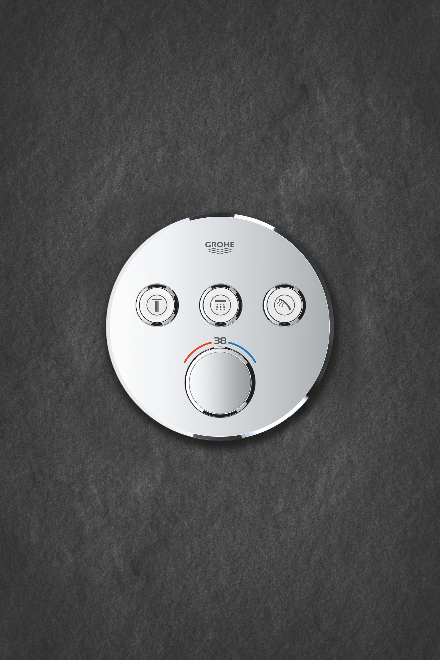 Grotherm Smartcontrol termostat - 3 ventiler til indbygning