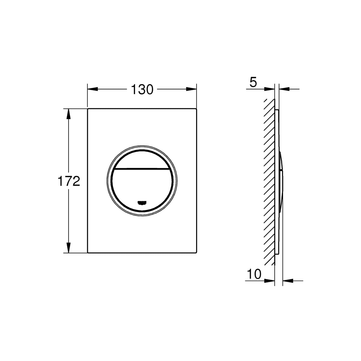 GROHE Nova Cosmopolitan S Betjeningsplade