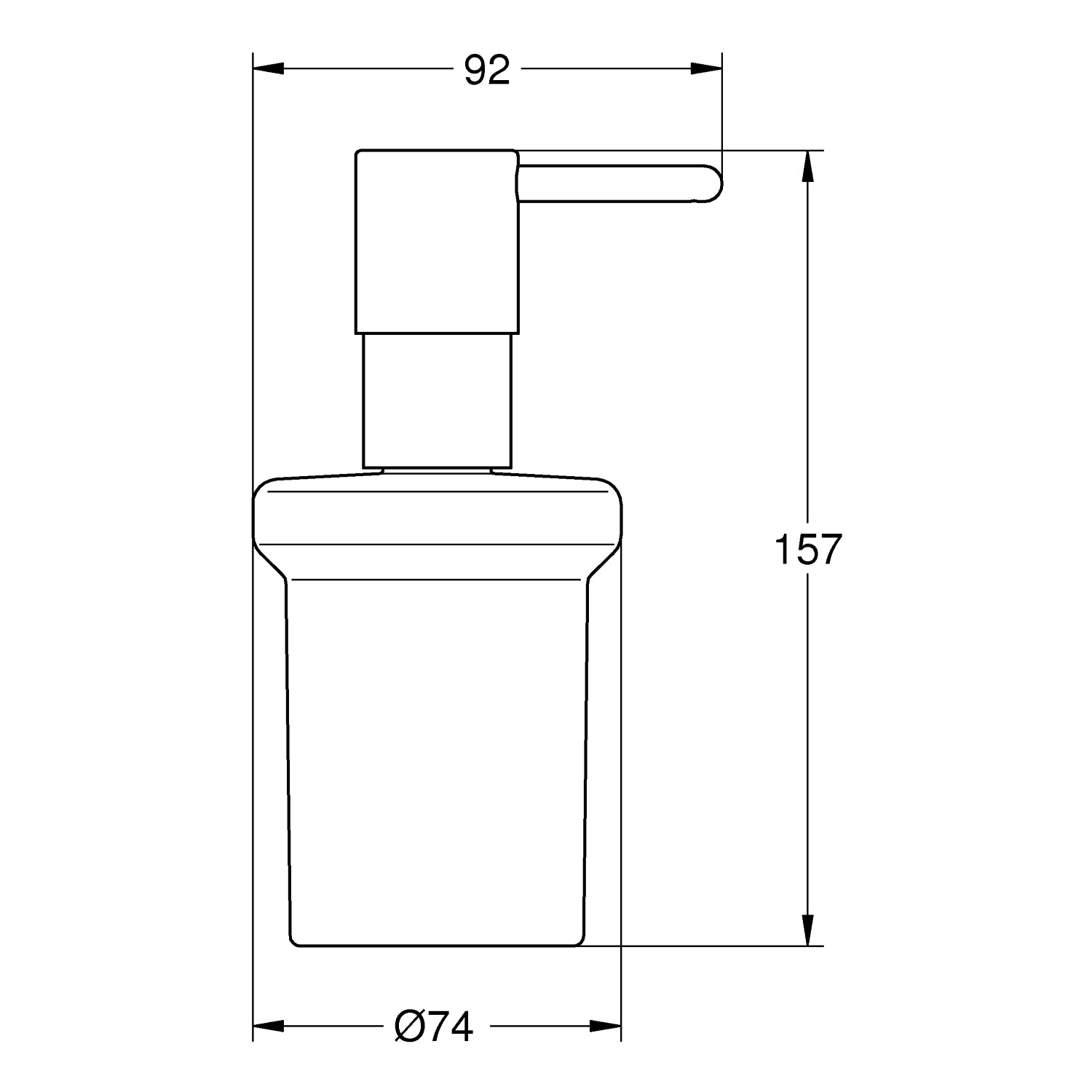 Essentials sæbe dispenser