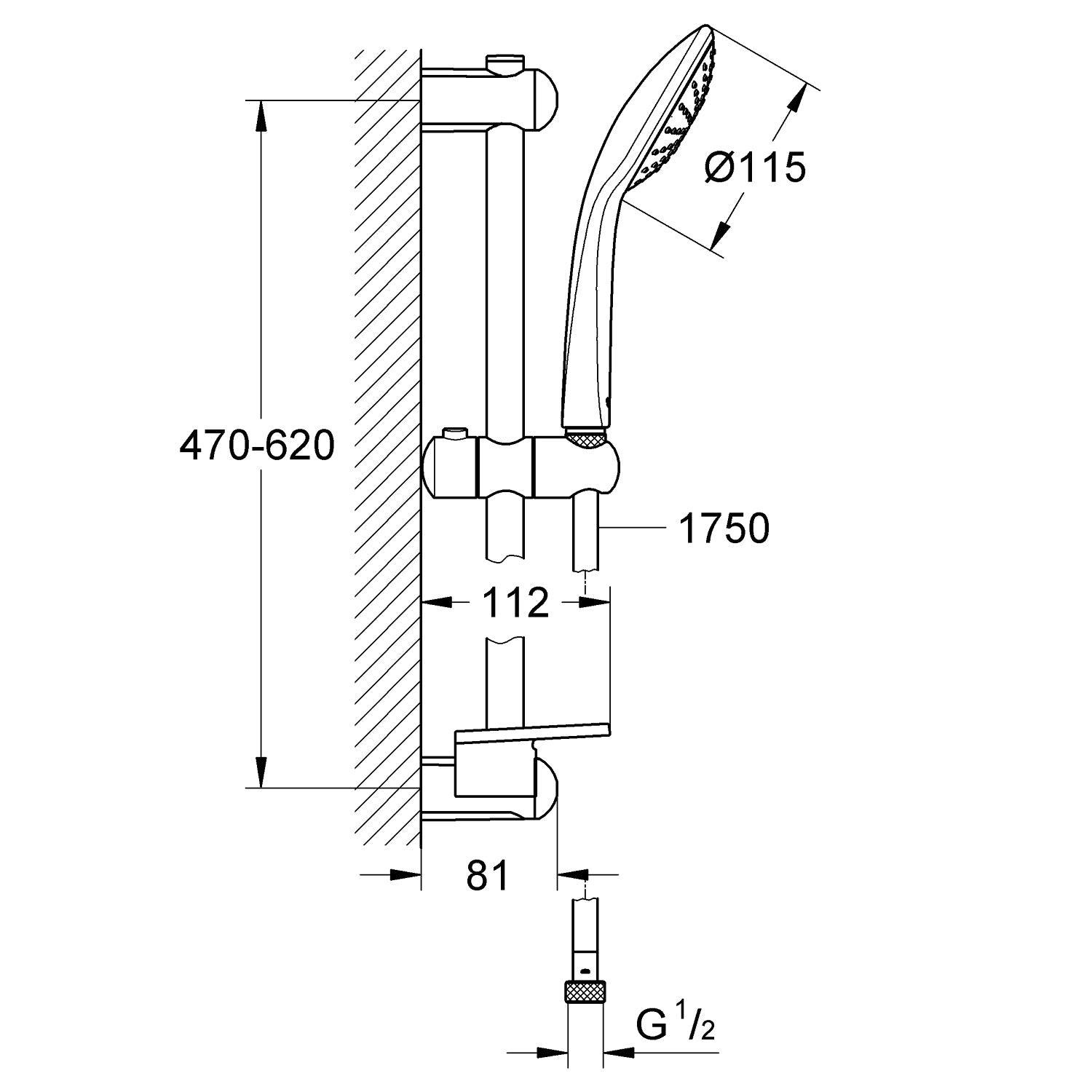 Grohe Euphoria Mono brusesæt
