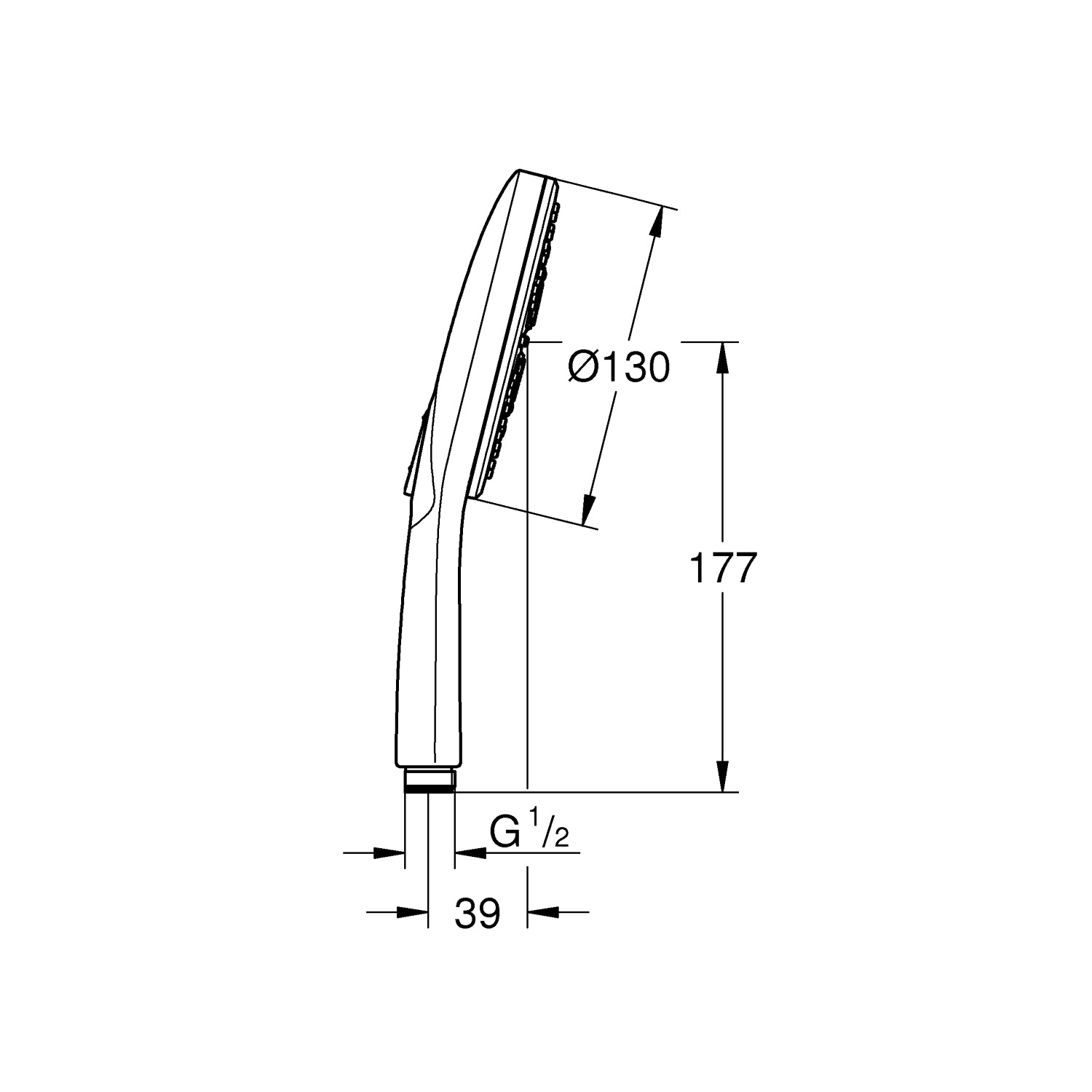 Rainshower SmartActive 130, Håndbruser 3-sprays