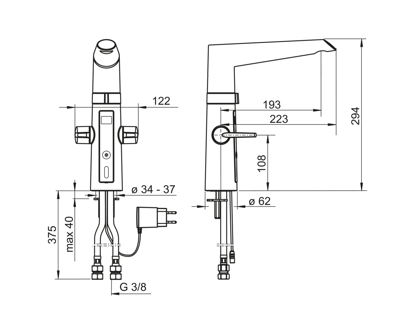 Oras Optima Køkkenarmatur 230/5 V