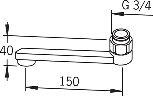 D-TUD 150 MM FORK.
