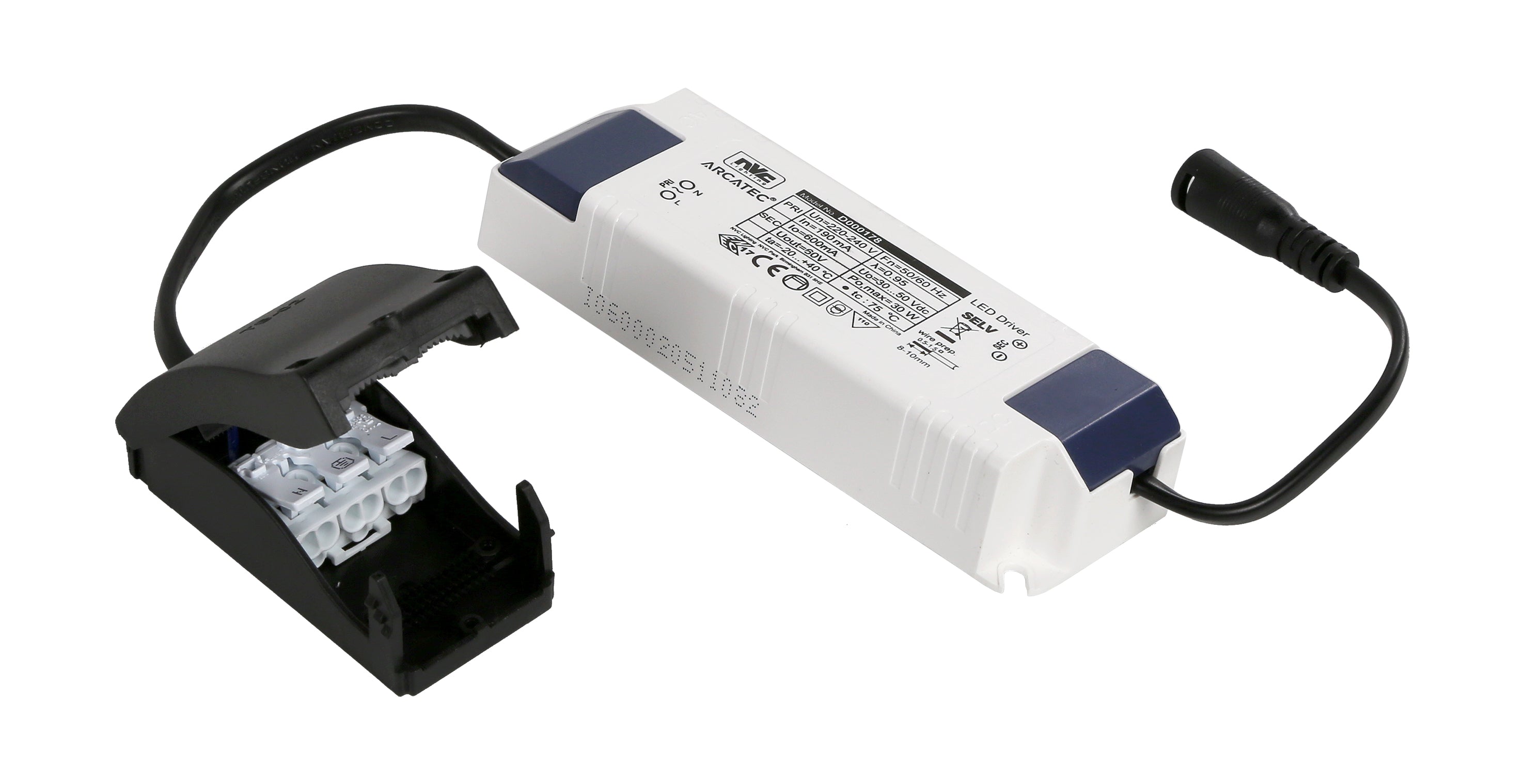 Tulsa LED Driver 28W, OP-4300 lm / MP-4000 lm, 3P konnektorboks