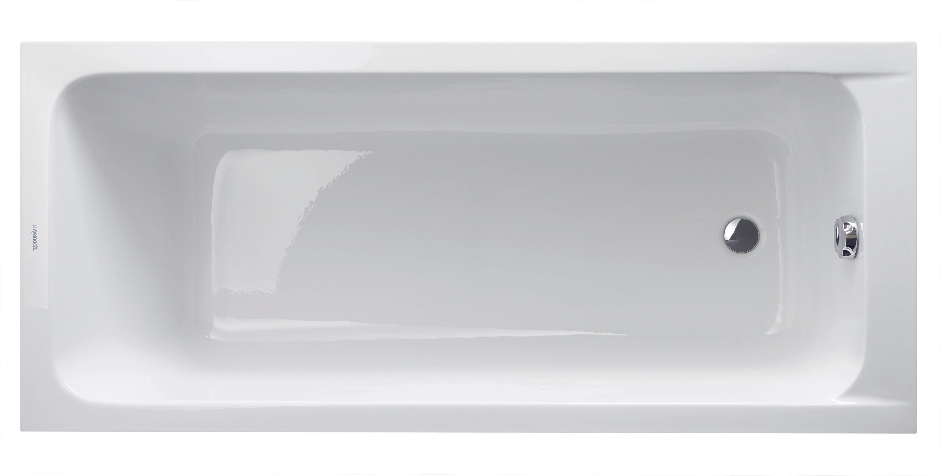 Duravit D-Code badekar til indbygning 170 x 70 cm. Afløb i fodenden
