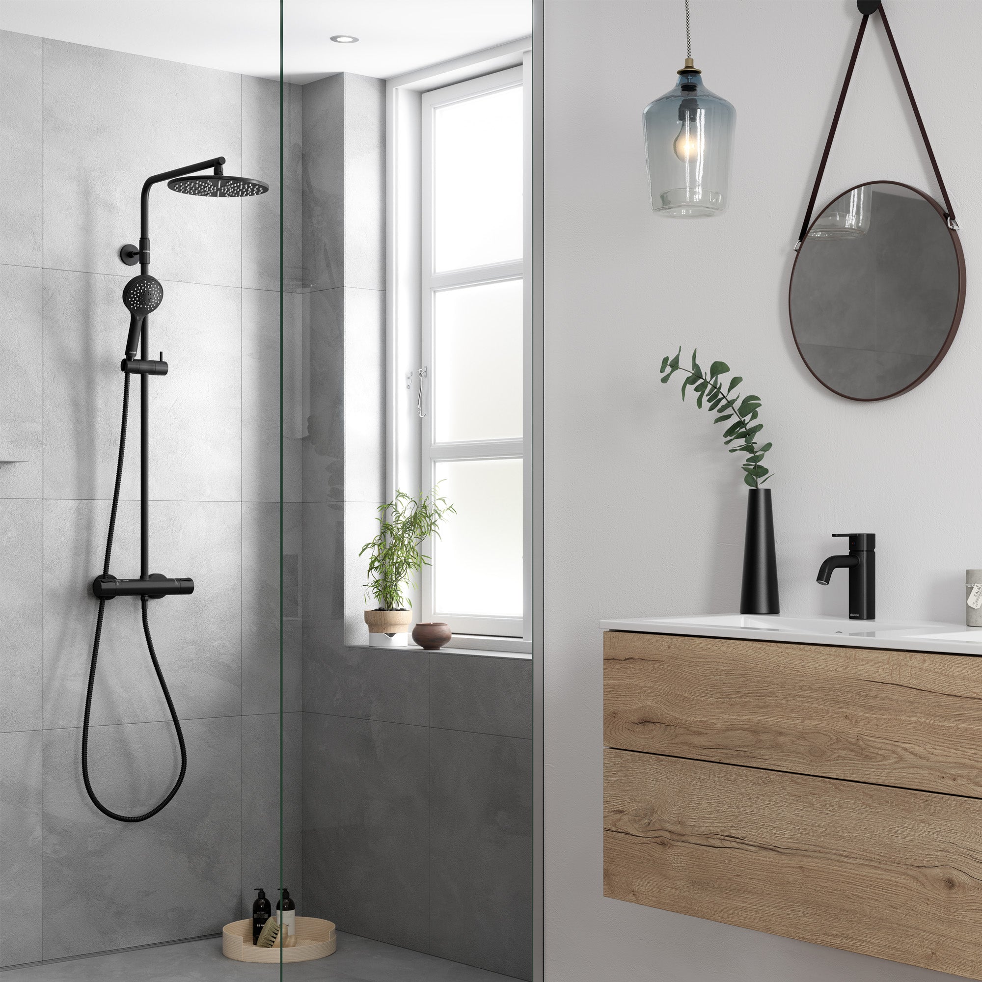 Damixa Silhouet brusesystem mat sort