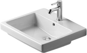 Duravit Vero vask 55 cm til nedfældning med hanehul