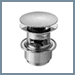 Vola A62-40 1.1/4" bundventil med push up ventil