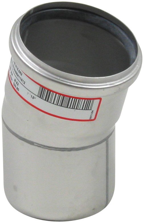 Ø 82 mm x 15° Bøjning rustfri AISI304/EN1.4301 BLÜCHER