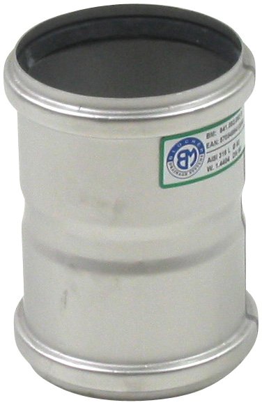 82 mm Dobbelt stikmuffe syrefast AISI316L/EN1.4404 BLÜCHER