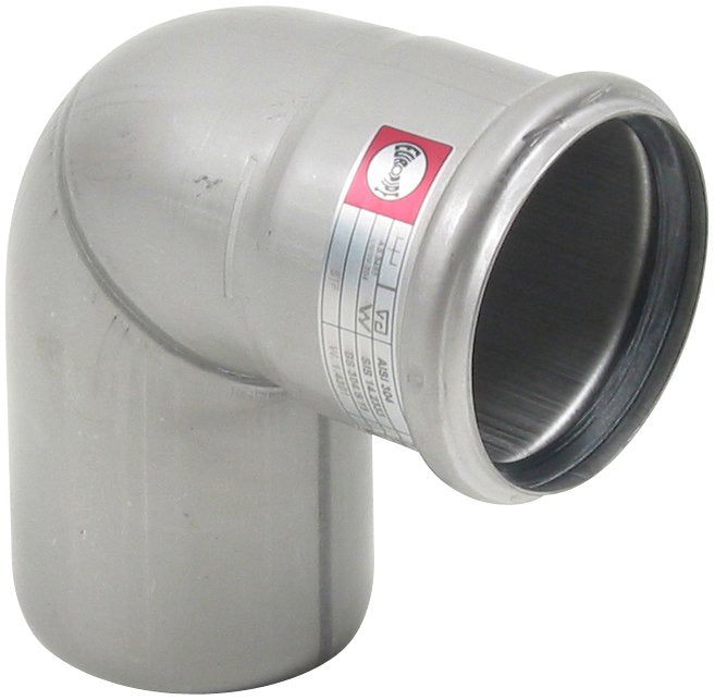 BØJNING 87,5 GRADER Ø75MM AISI304
