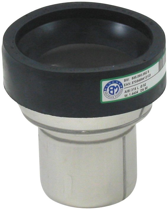 82 mm Klosettilslutning syrefast AISI316L/EN1.4404 BLÜCHER