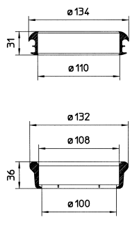 MENGERINGSÆT GUMMI Ø 110MM