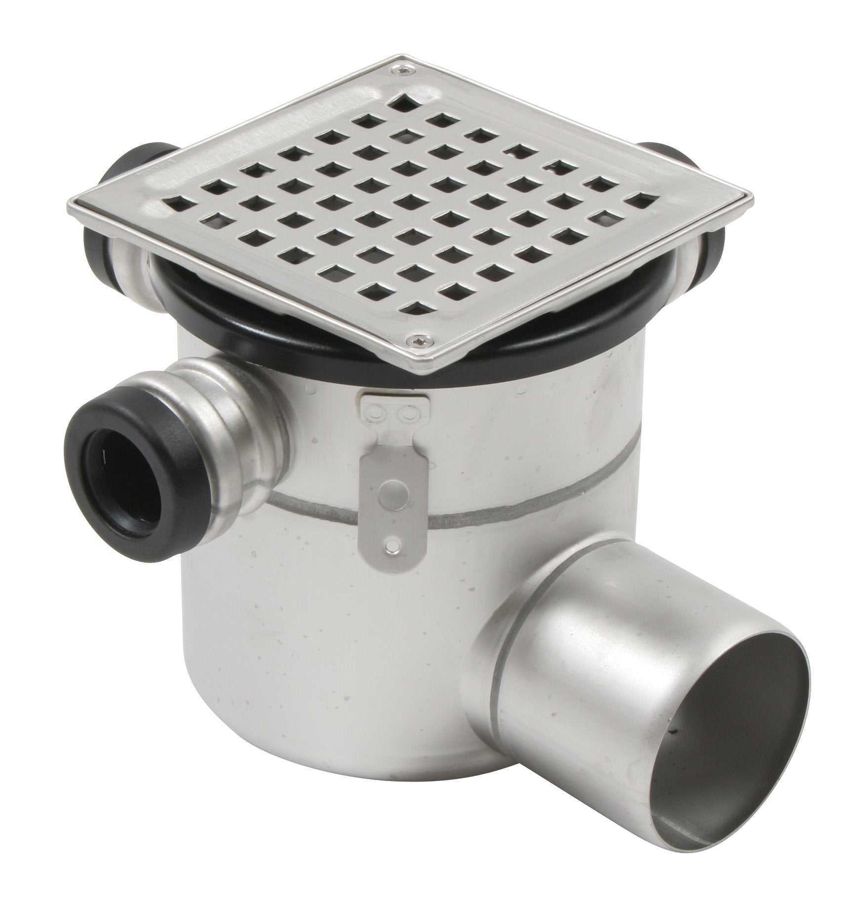 BLÜCHER 75 mm afløbsskål til beton, med studs, vandret