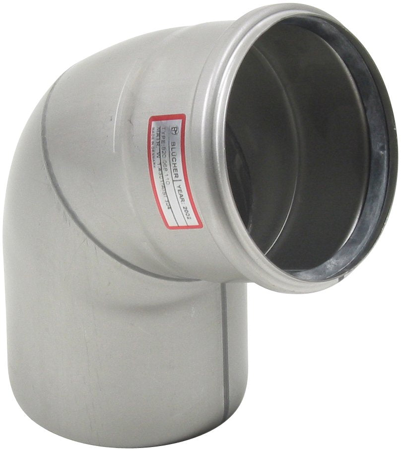 Ø 110 mm x 68° Bøjning rustfri AISI304/EN1.4301 BLÜCHER