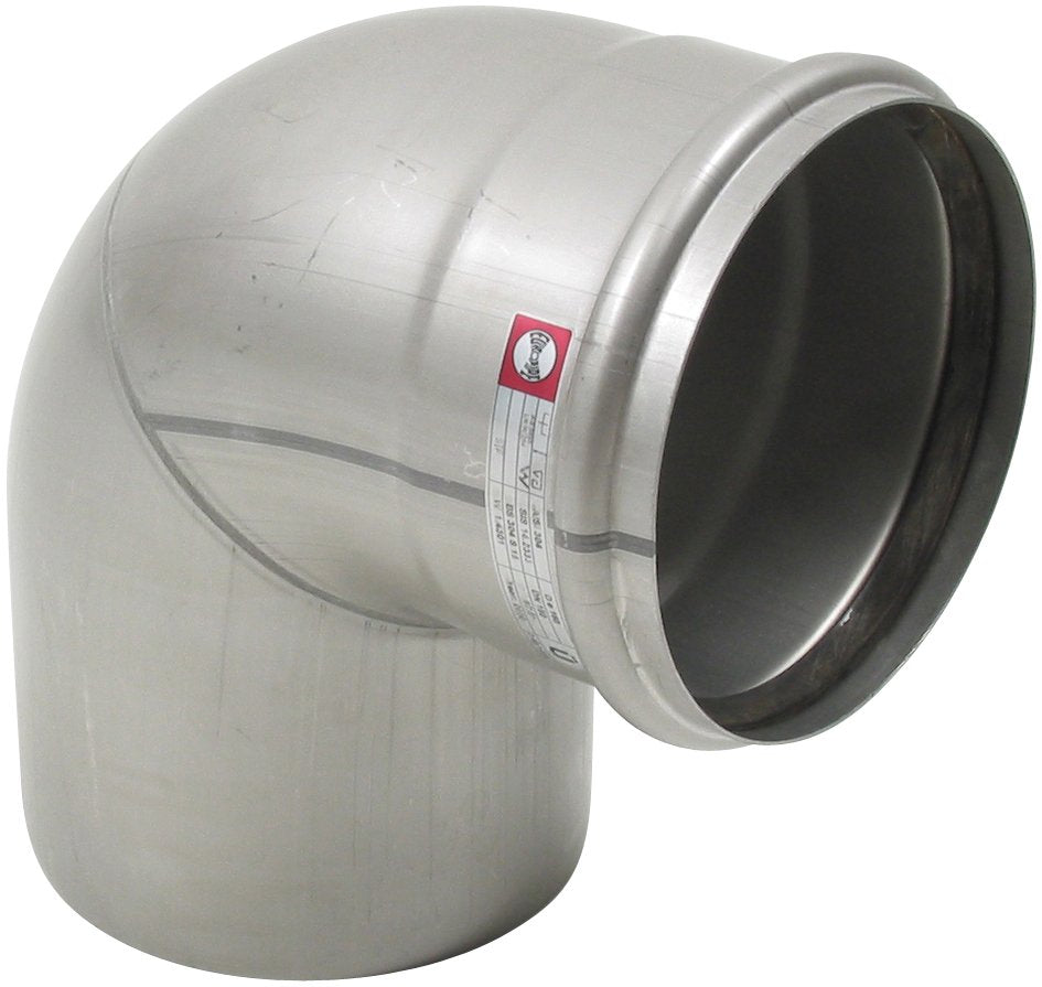 Ø 160 mm x 87,5° Bøjning rustfri AISI304/EN1.4301 BLÜCHER