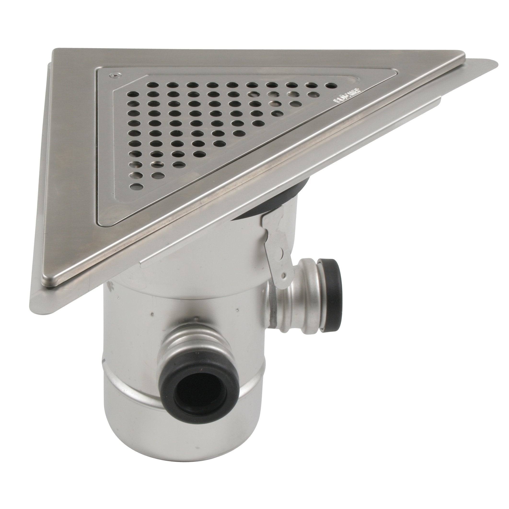 BLÜCHER 110 mm hjørneafløb til smøremembran, med studs, lodret