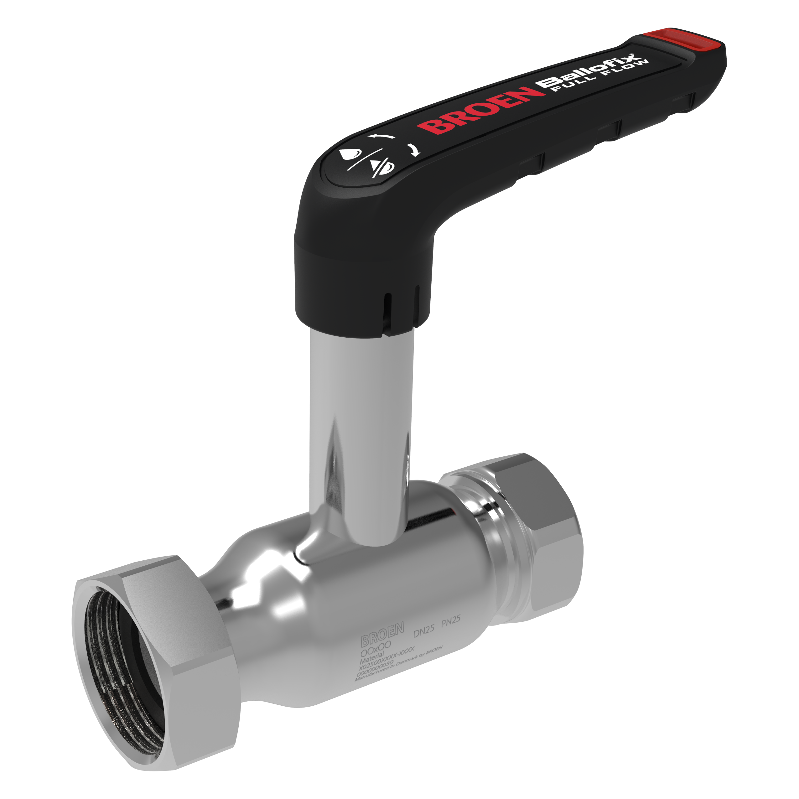 Broen Ballofix Full Flow RF 3/4x3/4 SW DN20 høj spindel.