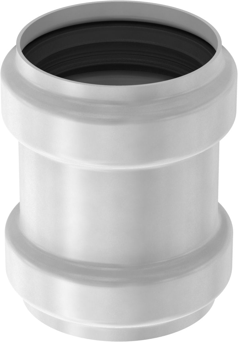ACO 50 mm rustfri, syrefast afløbsskydemuffe, AISI 316