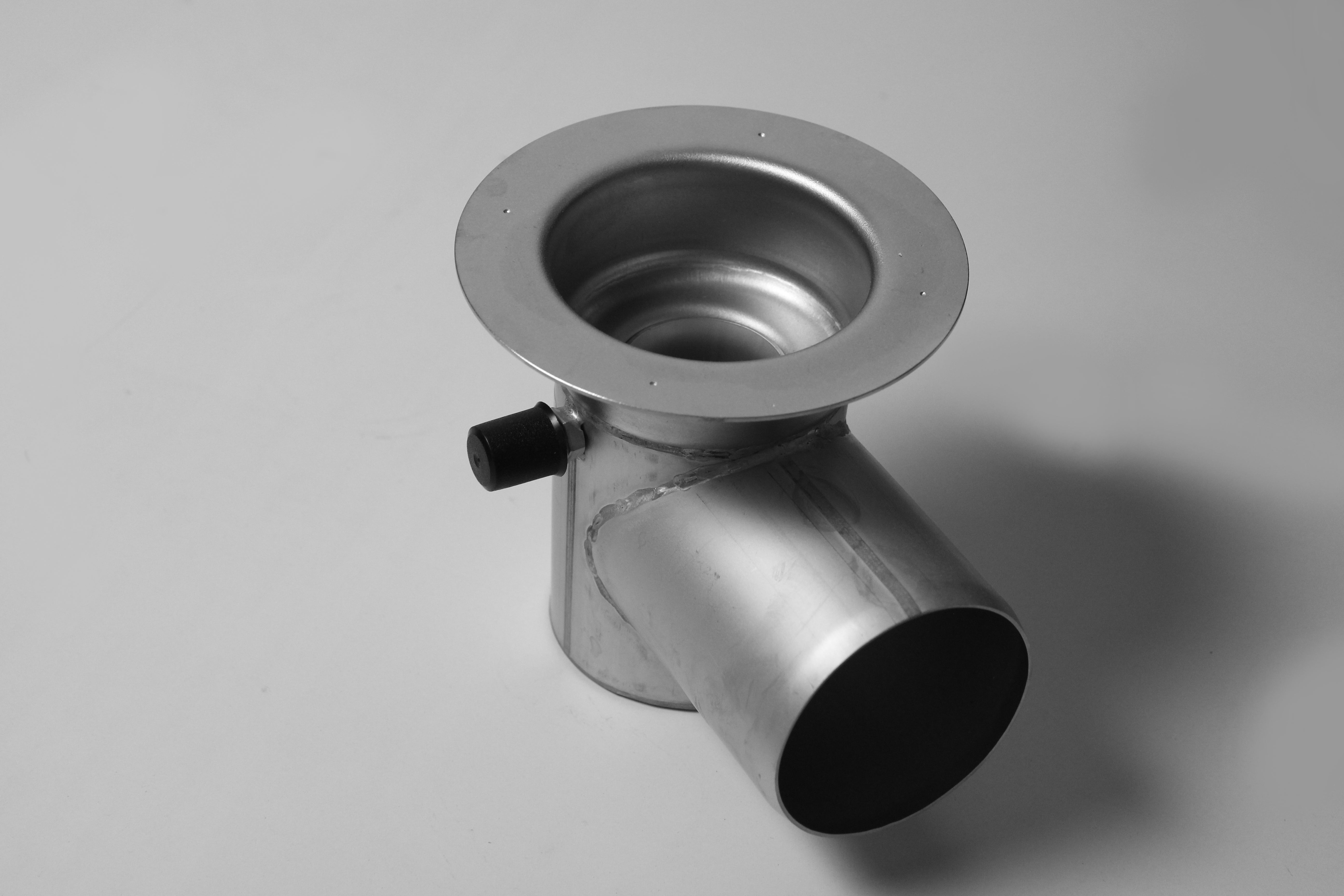 ACO 75 mm rendeudløb med vandlås og studs, vandret