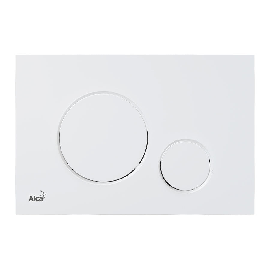 alca m676 thin betj. plade, mat hvid plast