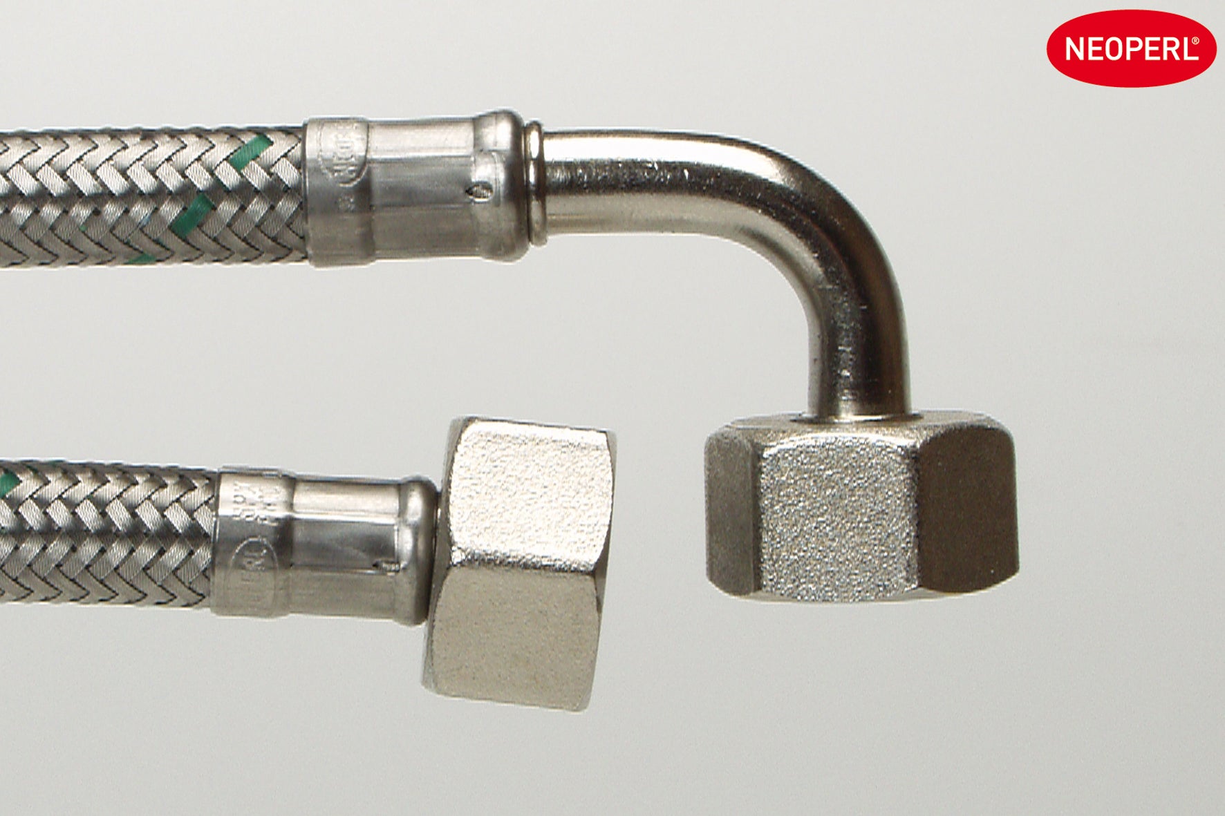 1250 mm Neo. slange 1/2" x 1/2" vinkelløbende trådflet
