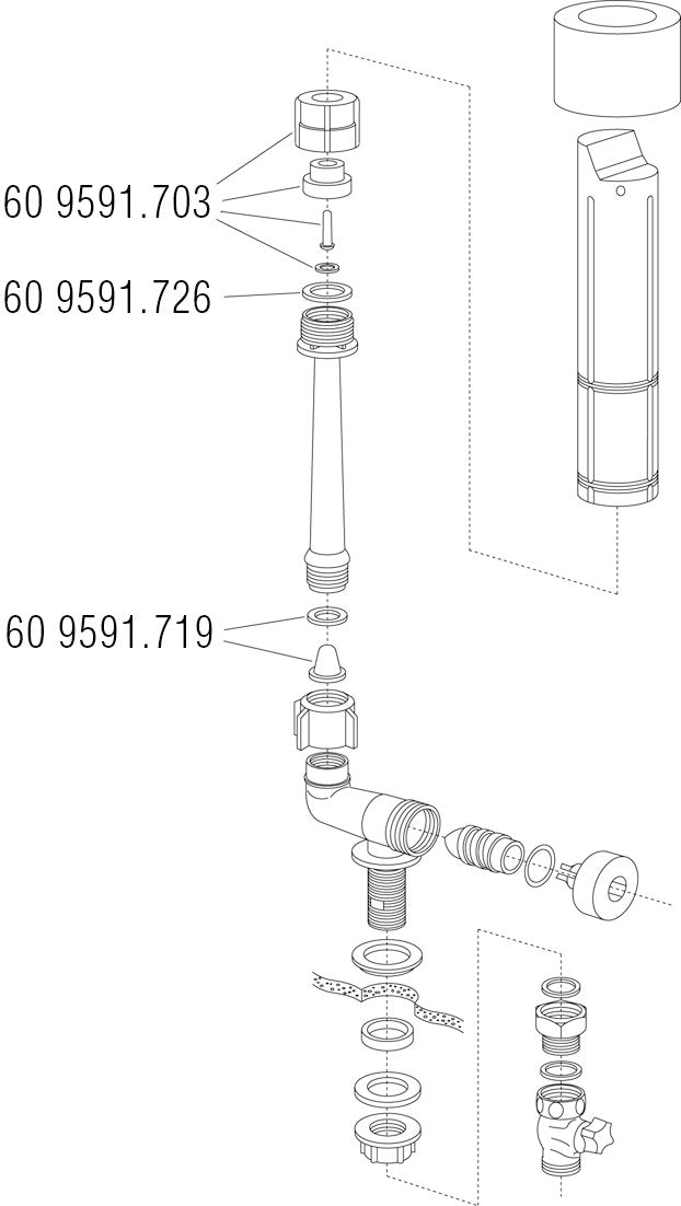 GB TF-11 ventilmembran svømmeventil