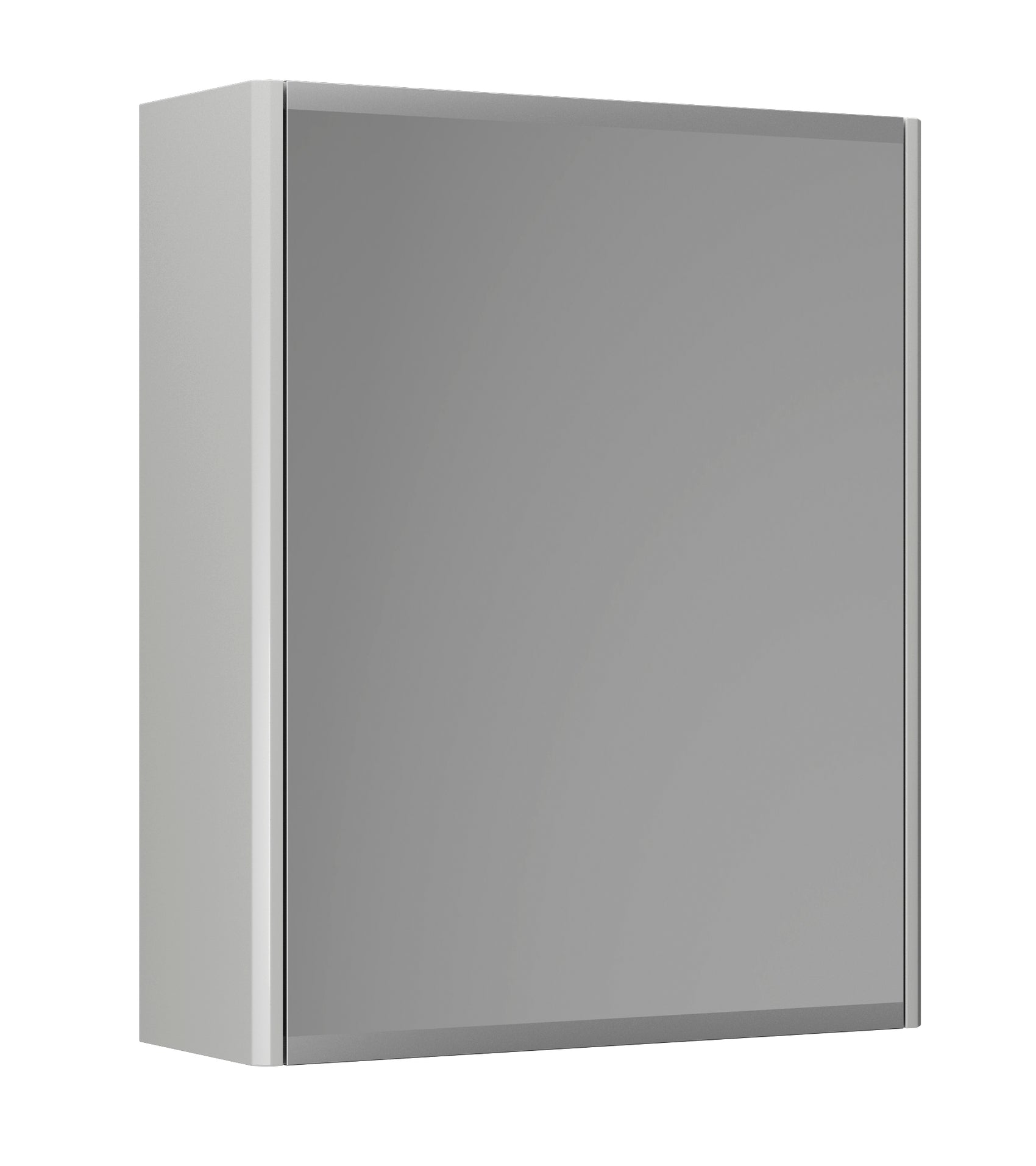 Graphic Spejlskab 45x55x16 cm grå dobbeltsidet spejl 2 hylder
