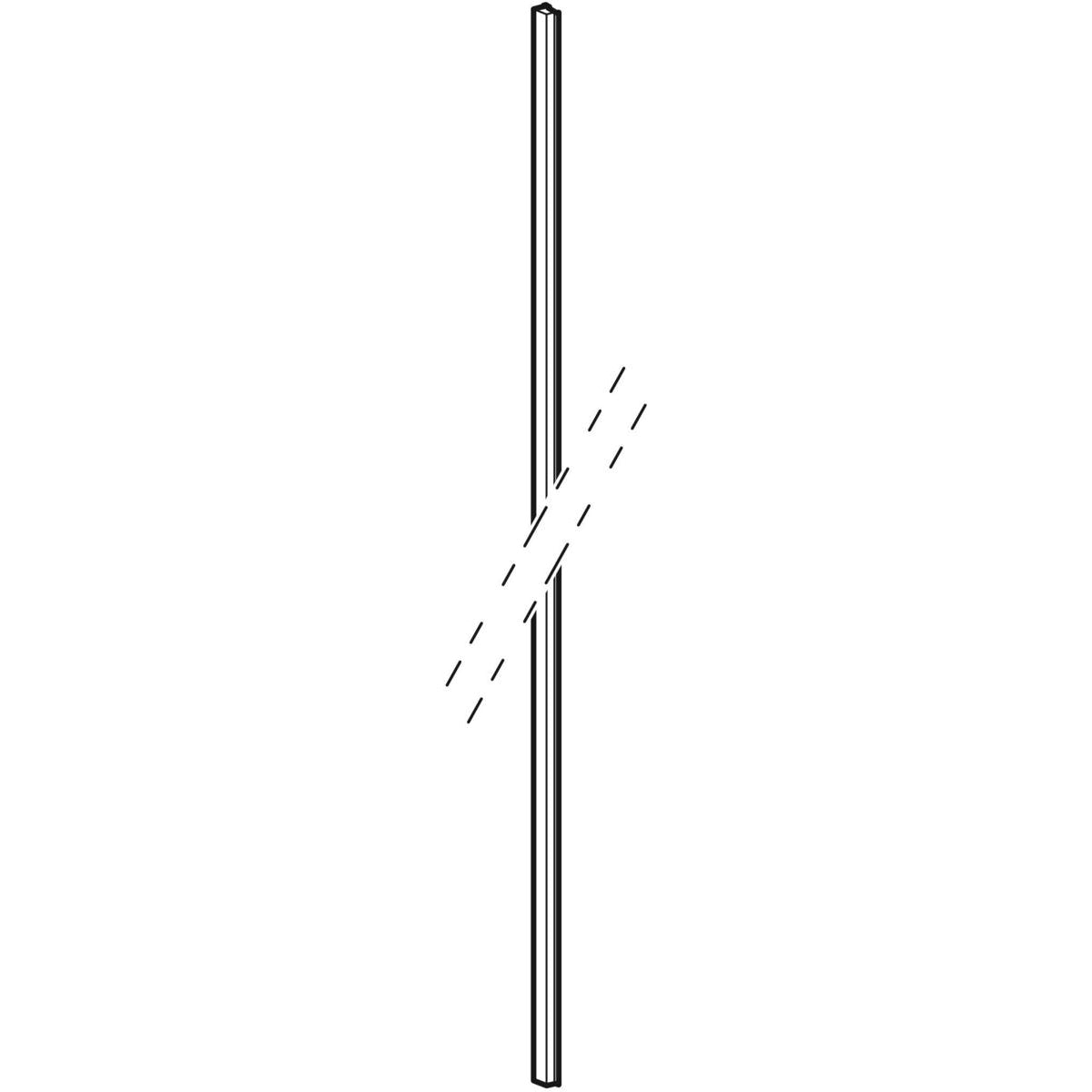 Contura Shower Space 2000 magnetliste hvid l=1884 mm